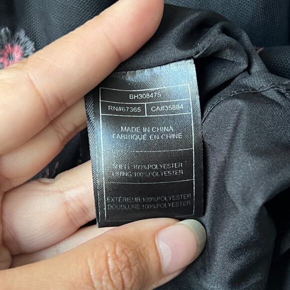 BB Dakota Floral Lace Off The Shoulder Mini Dress Size S - Picture 6 of 6